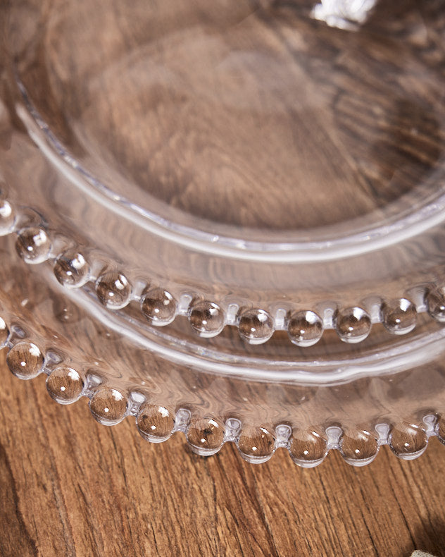Plates - Set of 4 Bella Perle Glass Side Plates
