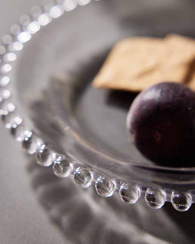Bella Perle Beaded Glass Side Plate