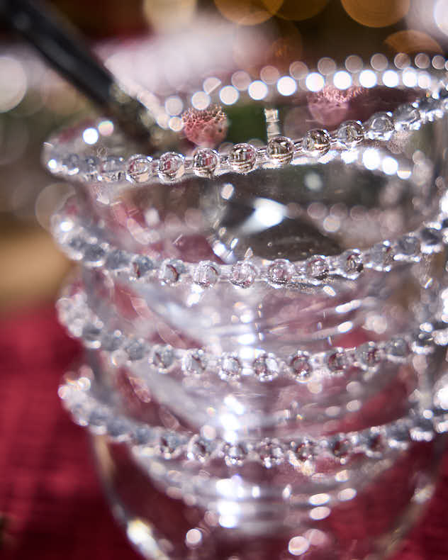 Bella Perle Beaded Glass Bowl