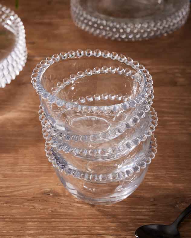 Bella Perle Beaded Glass Bowl