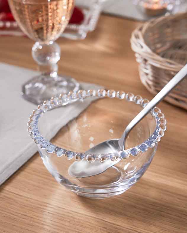 Bella Perle Beaded Glass Bowl