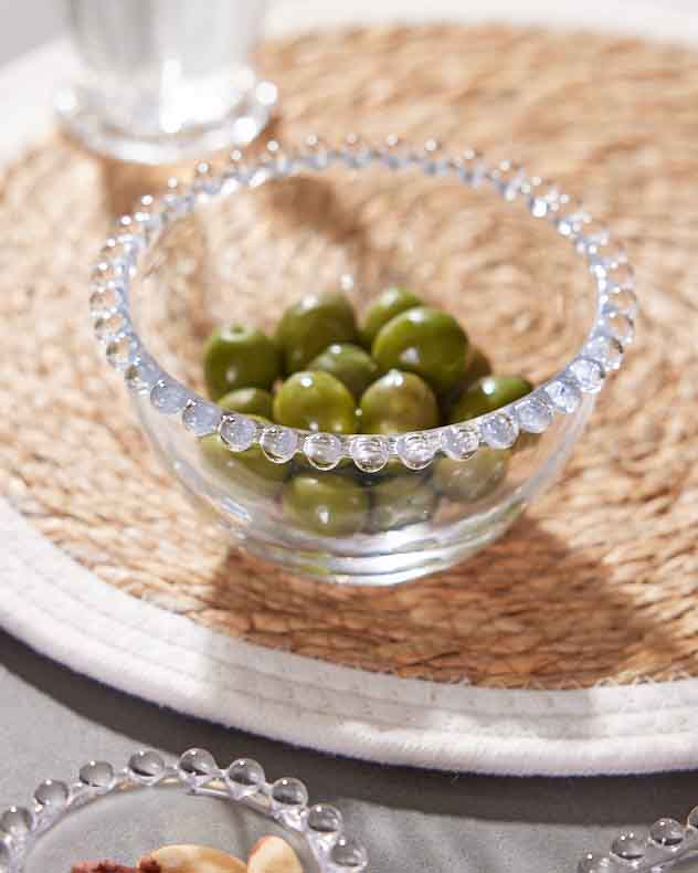 Bella Perle Beaded Glass Bowl