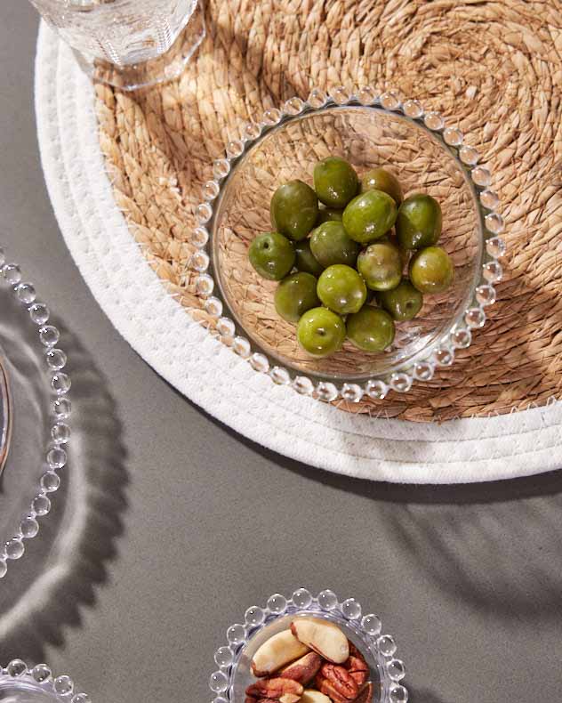 Bella Perle Glasschale mit Perlen