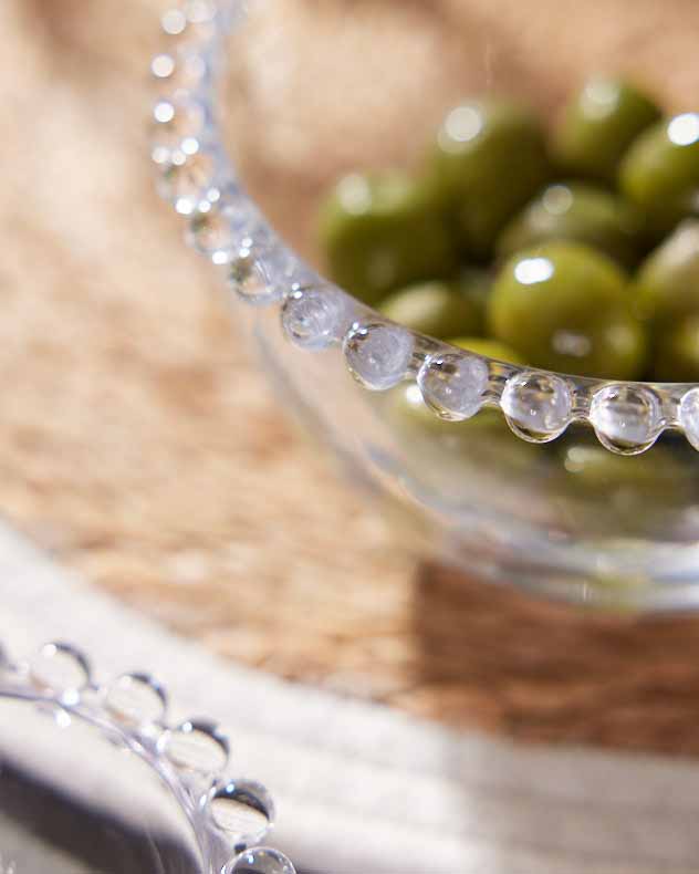 Bella Perle Glasschale mit Perlen