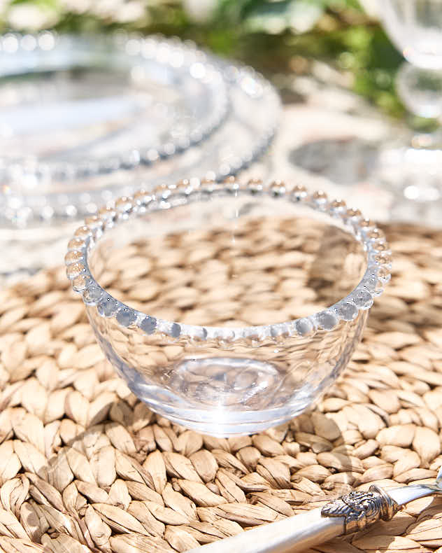 Bella Perle Beaded Glass Bowl