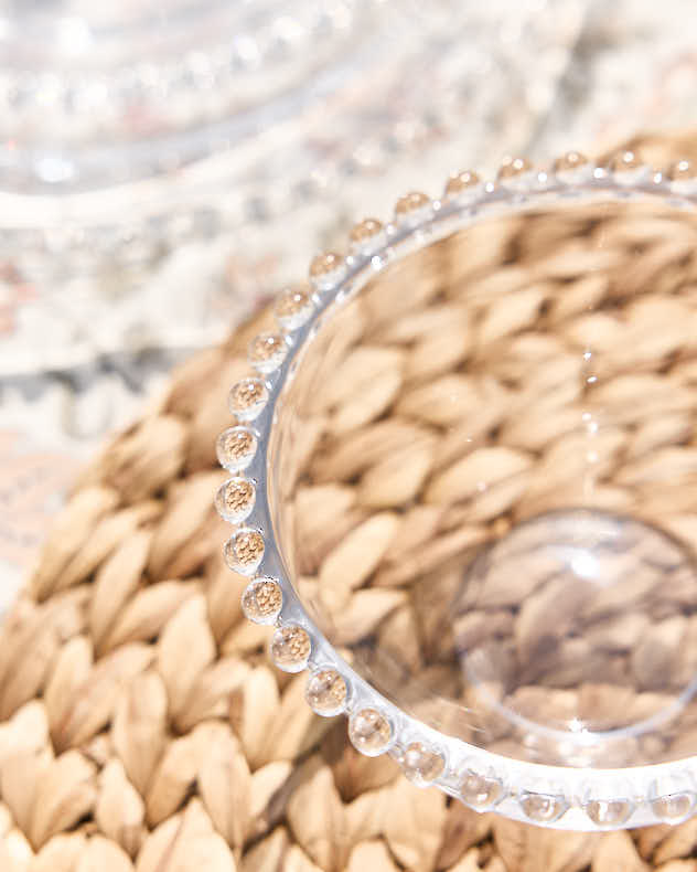 Bella Perle Beaded Glass Bowl