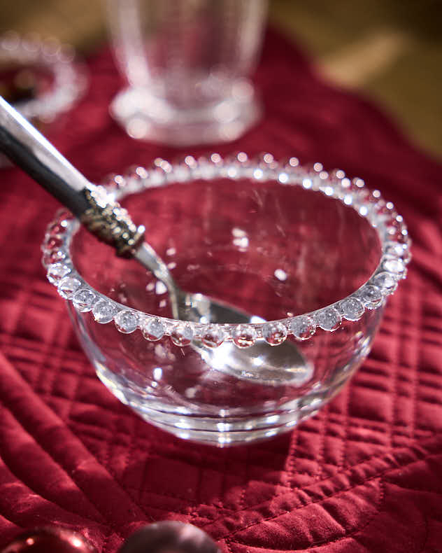 Bella Perle Beaded Glass Bowl