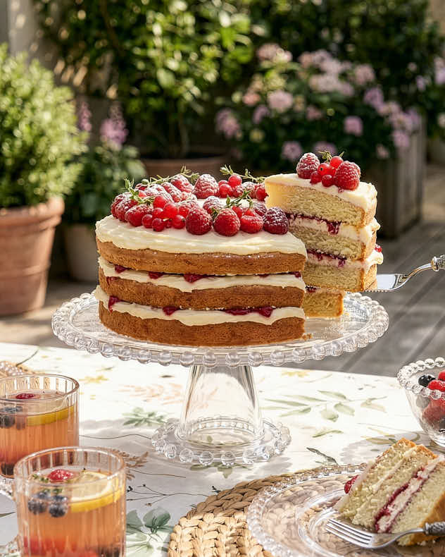 Bella Perle Glass Cake Stand