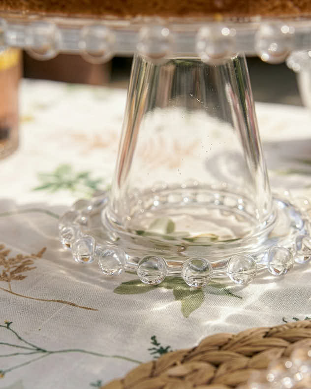 Bella Perle Glass Cake Stand