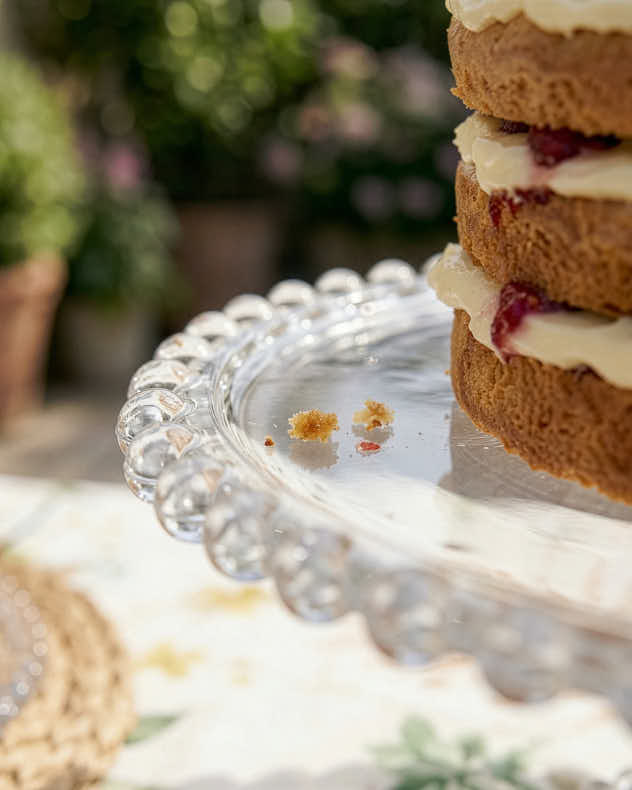 Bella Perle Glass Cake Stand