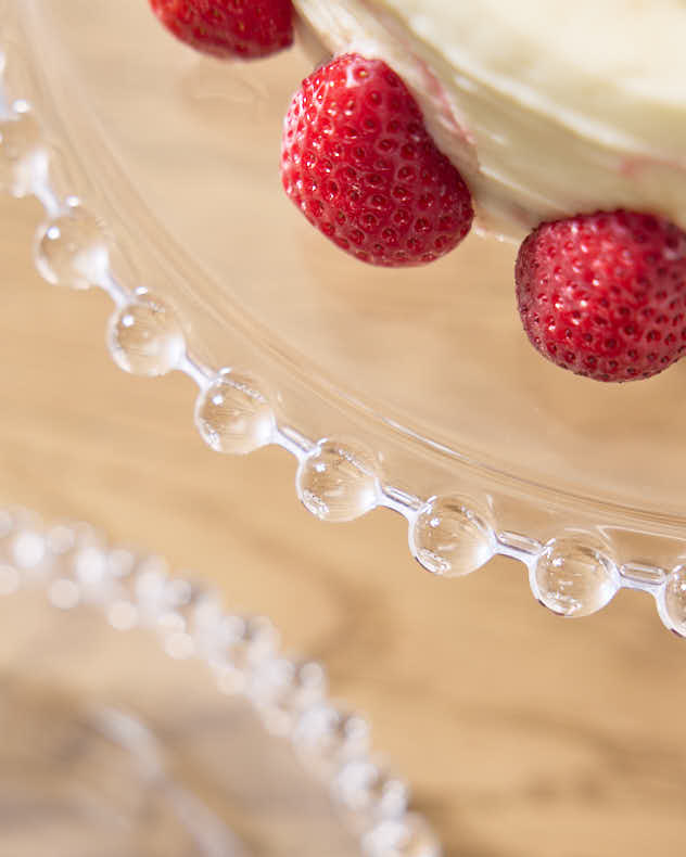 Bella Perle Glass Cake Stand
