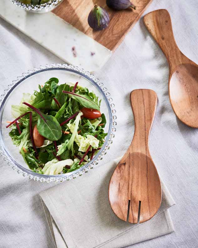 Bella Perle Salatschüssel aus Glas mit Perlen