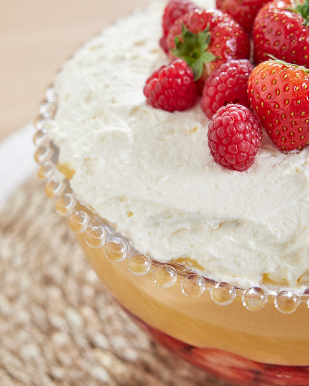 Bella Perle Beaded Large Glass Bowl