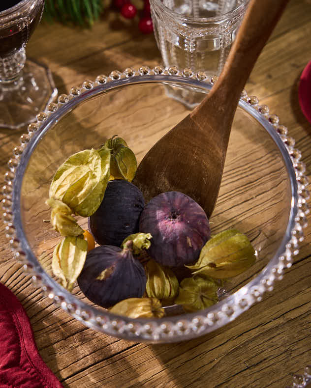 Bella Perle Beaded Glass Salad Bowl