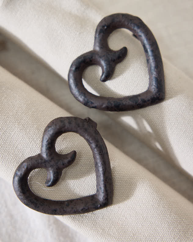 Set of 4 Heart Napkin Rings