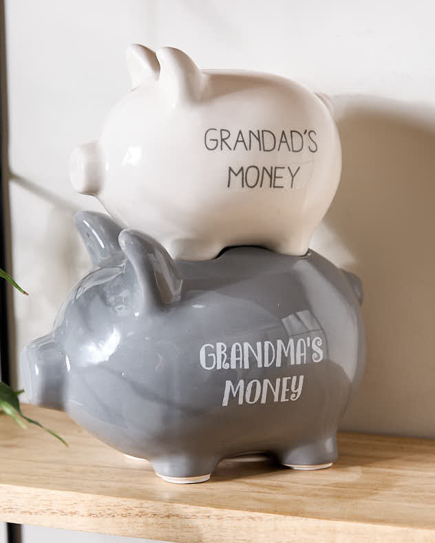 Novelty Grandma & Grandad's Piggy Bank