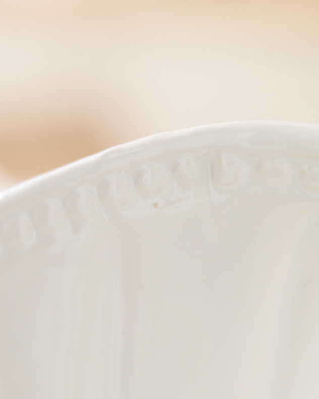 Ivory Ceramic Flawed Jug