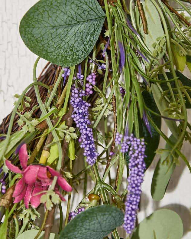 Purple Daisy & Lavender Meadow Wreath