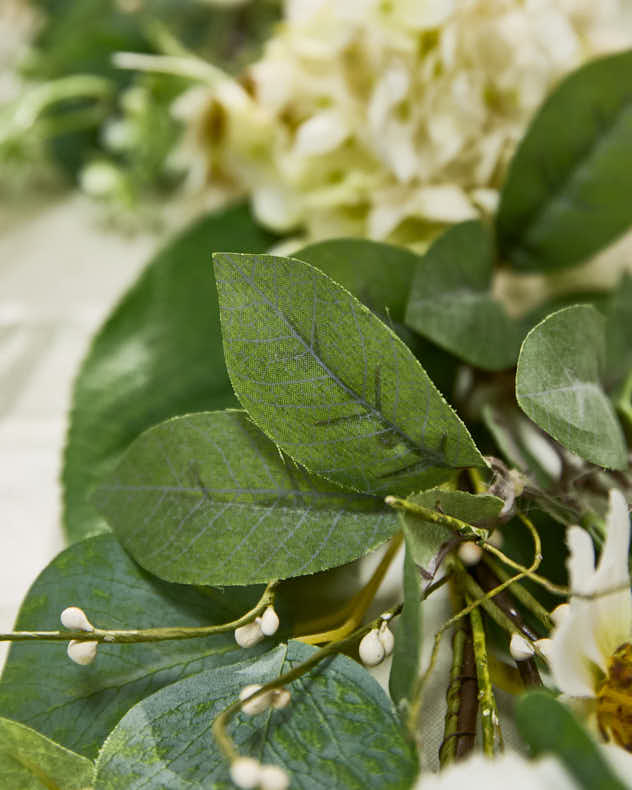 White Dahlia & Blossom Garland