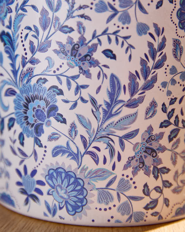 Set of Two Blue China Ceramic Planters