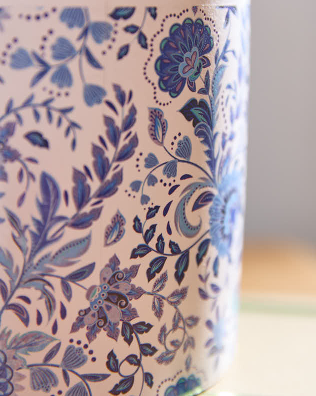 Set of Two Blue China Ceramic Planters
