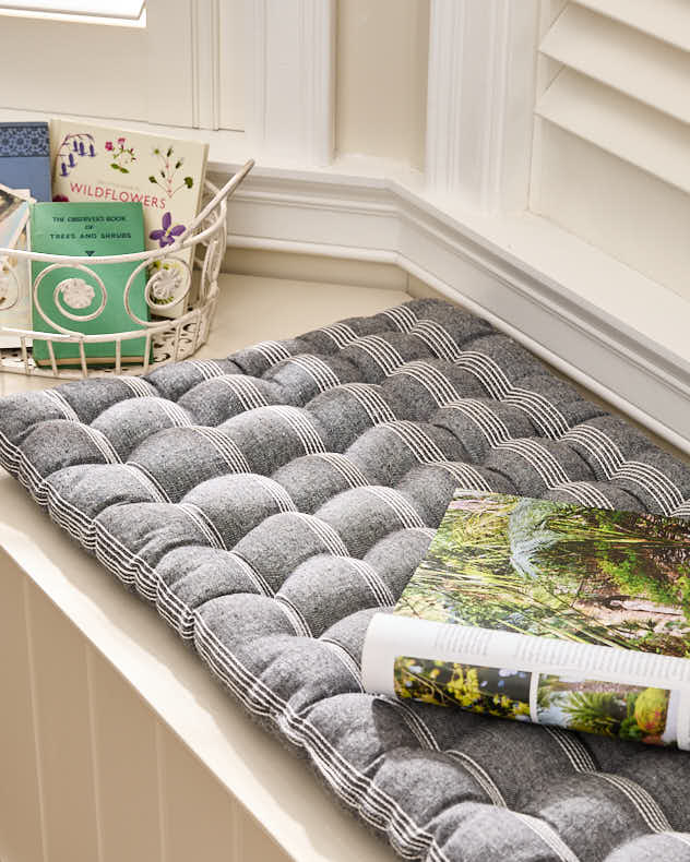 Rustic Grey Striped Garden Mattress