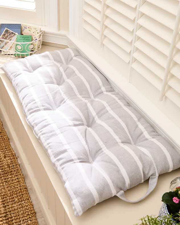 Light Grey Summer Garden Bench Mattress