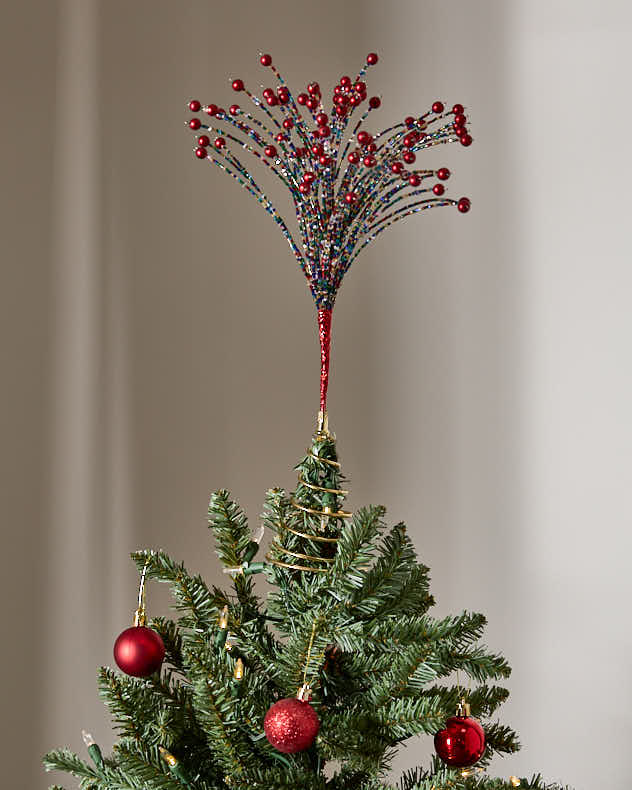 Berry Spray Christmas Tree Topper