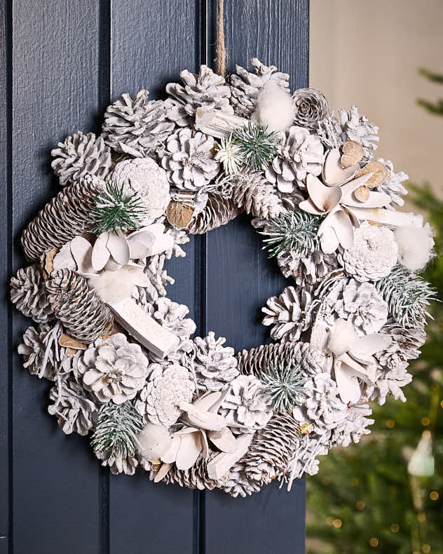 White Woodland Wreath