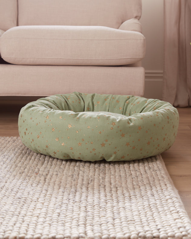 Personalised Mint Star Pet Bed