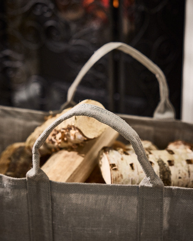 French Grey Log Bag