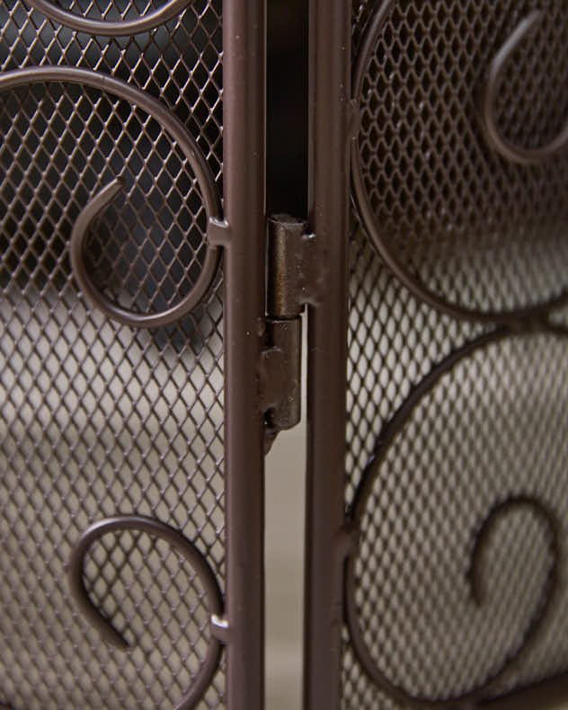 Three Panel Folding Fire Guard