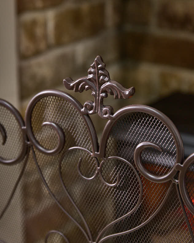 Three Panel Folding Fire Guard