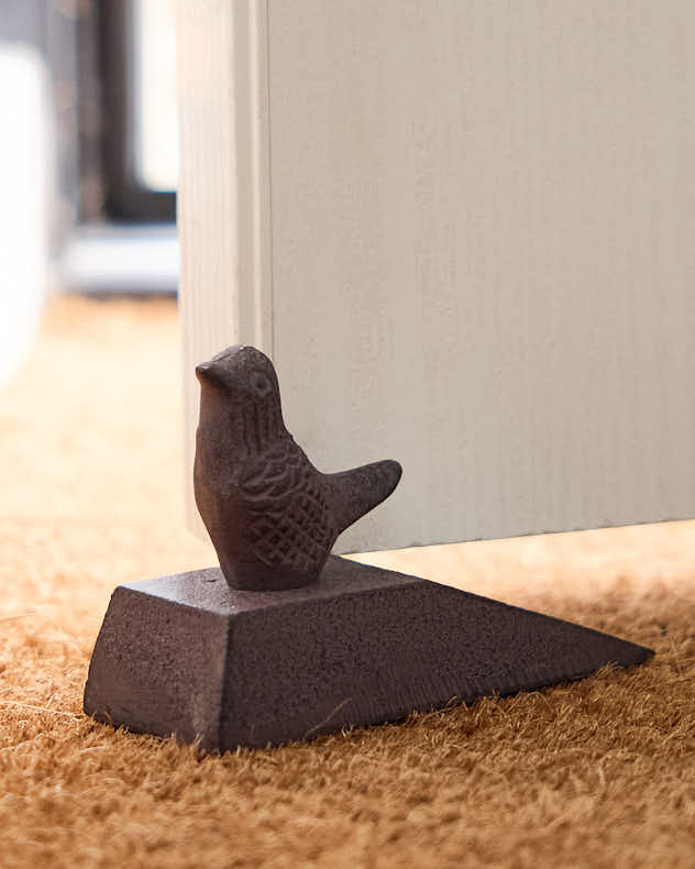 Cast Iron Bird Door Stop