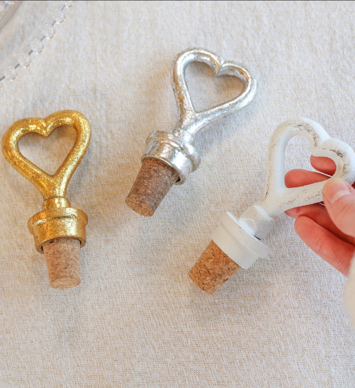 Heart Bottle Stopper Wedding Gift