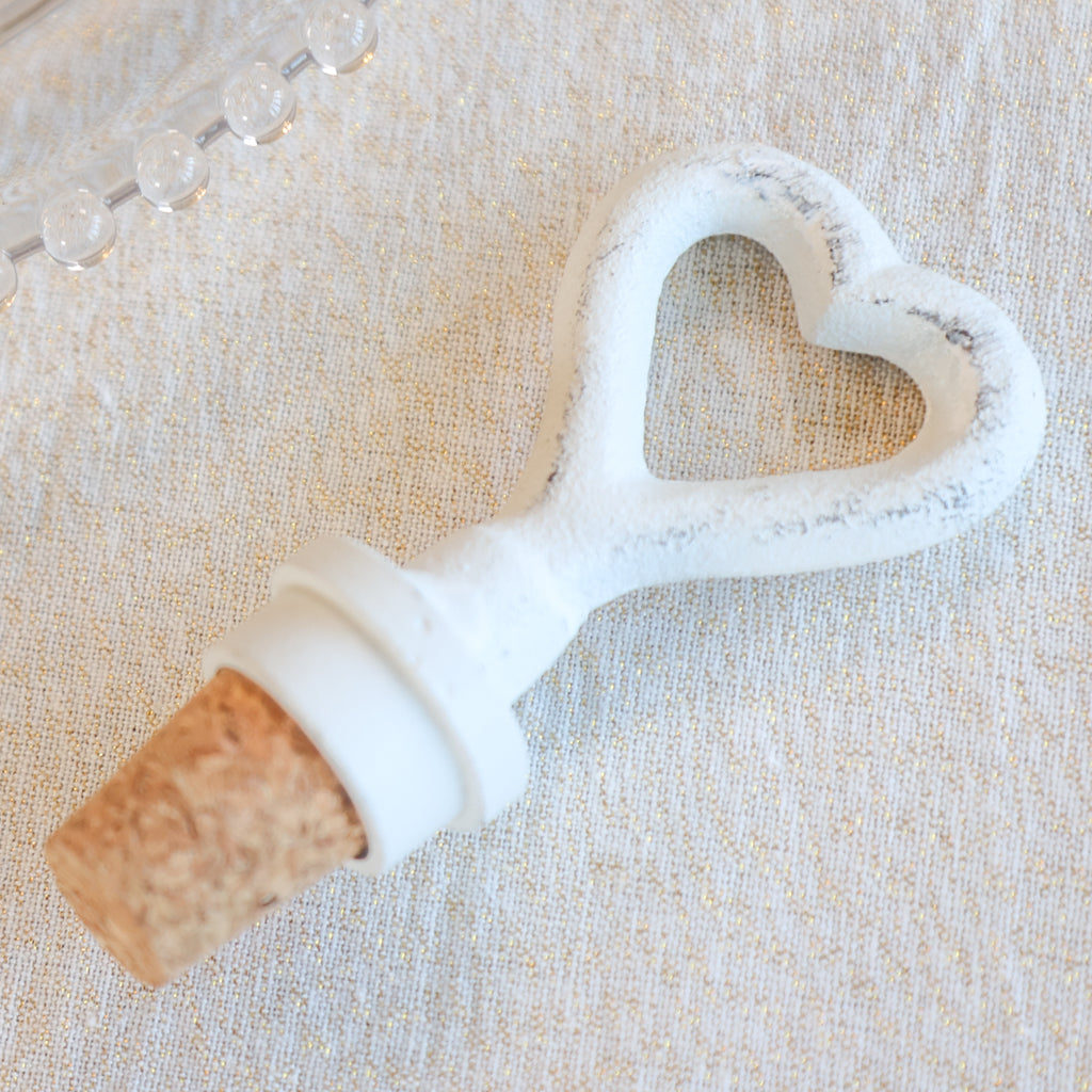 Heart Bottle Stopper Wedding Gift