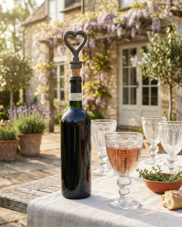 Bottle Stoppers - Cast Iron Heart Bottle Stopper
