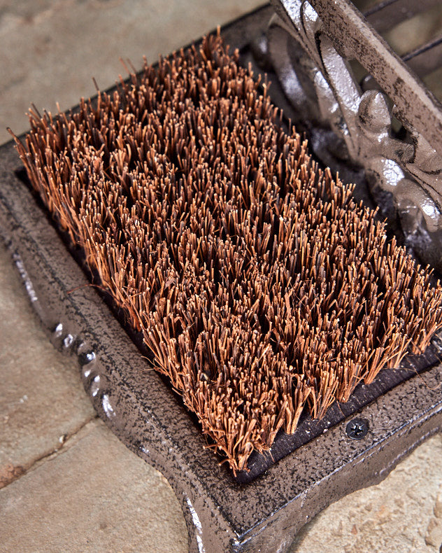 Boot Brush & Scrappers - Ornate Cast Iron Boot Brush