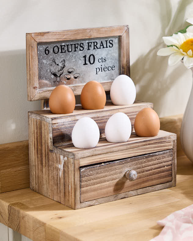 Wooden Egg Caddy