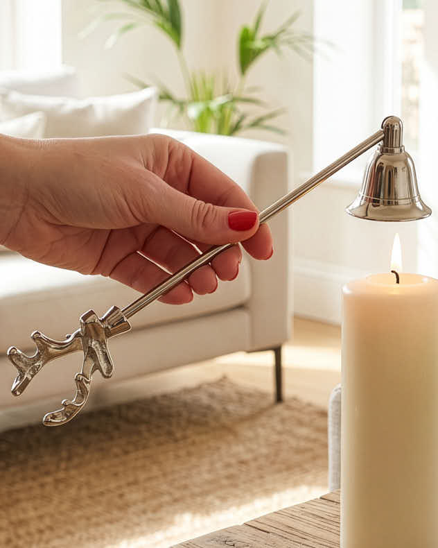 Silver Stag Candle Snuffer