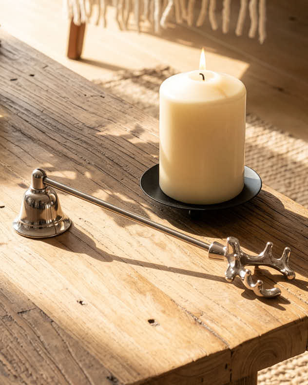 Silver Stag Candle Snuffer