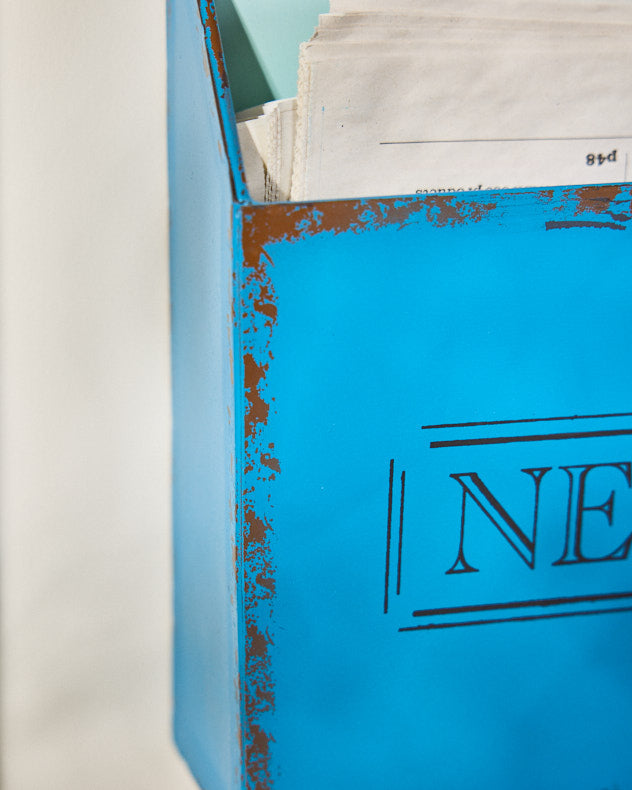 French Blue Newspaper Store