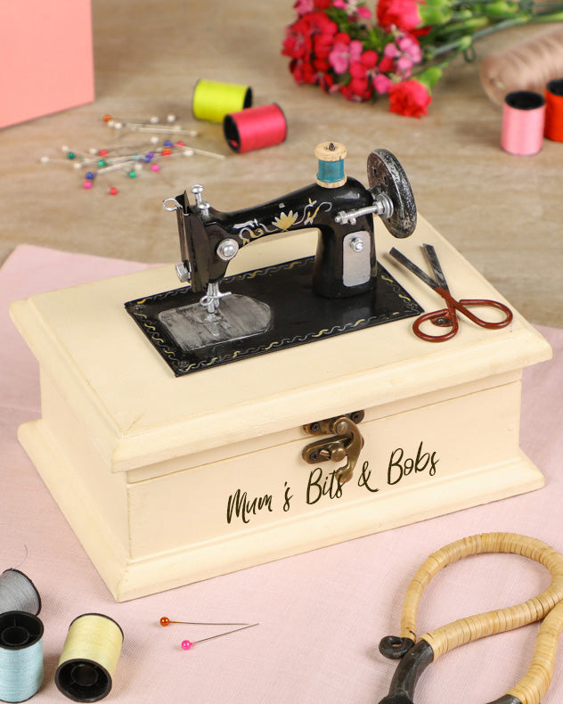 Personalised Vintage Sewing Box