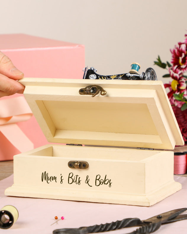 Personalised Vintage Sewing Box