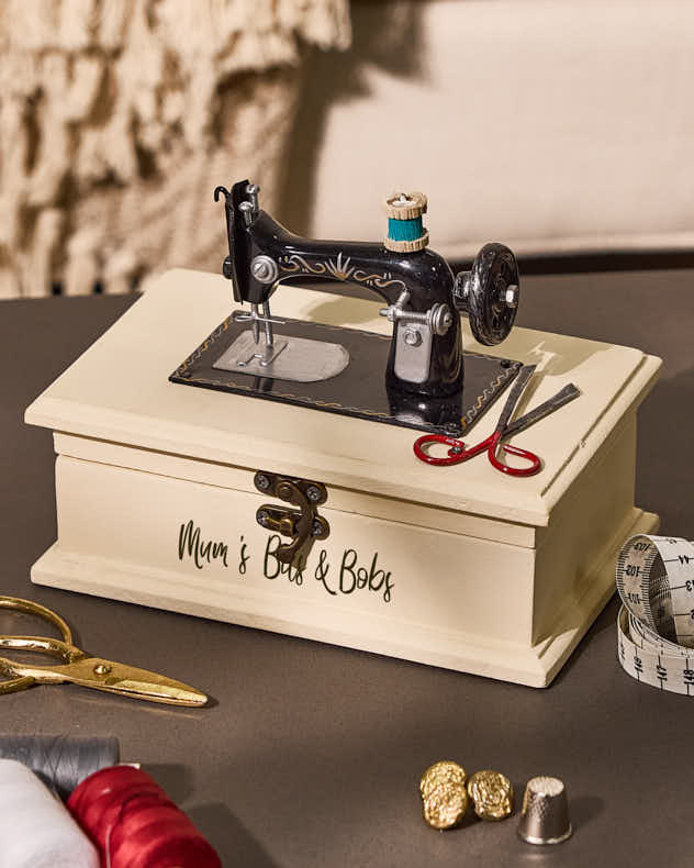 Personalised Vintage Sewing Box