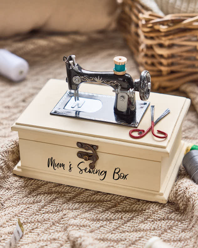 Personalised Vintage Sewing Box