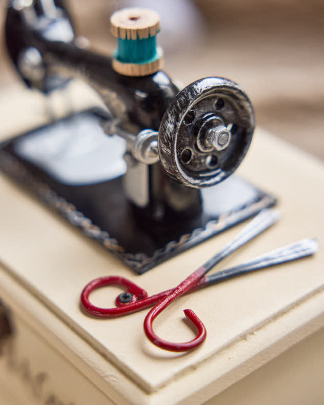 Personalised Vintage Sewing Box