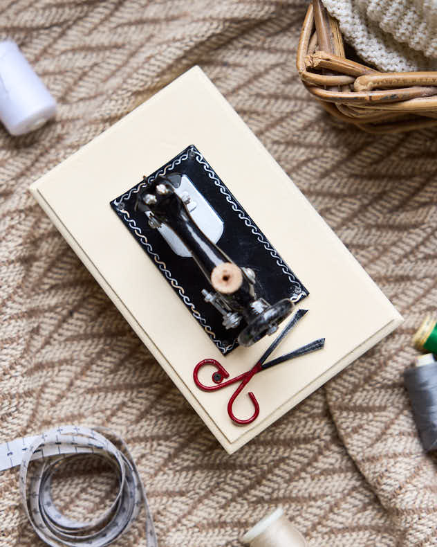 Personalised Vintage Sewing Box