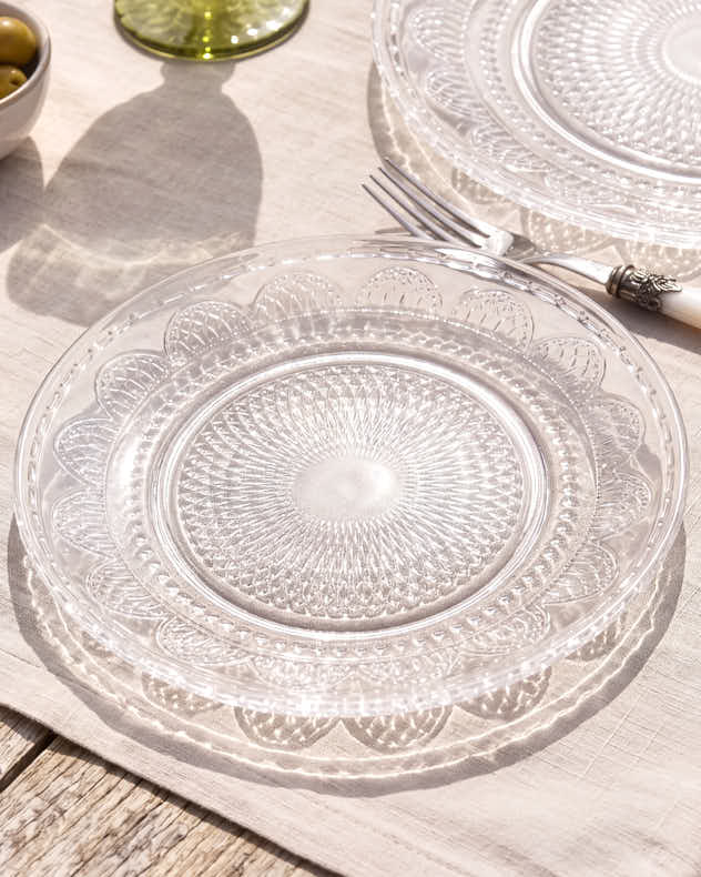 Parisian Glass Side Plates