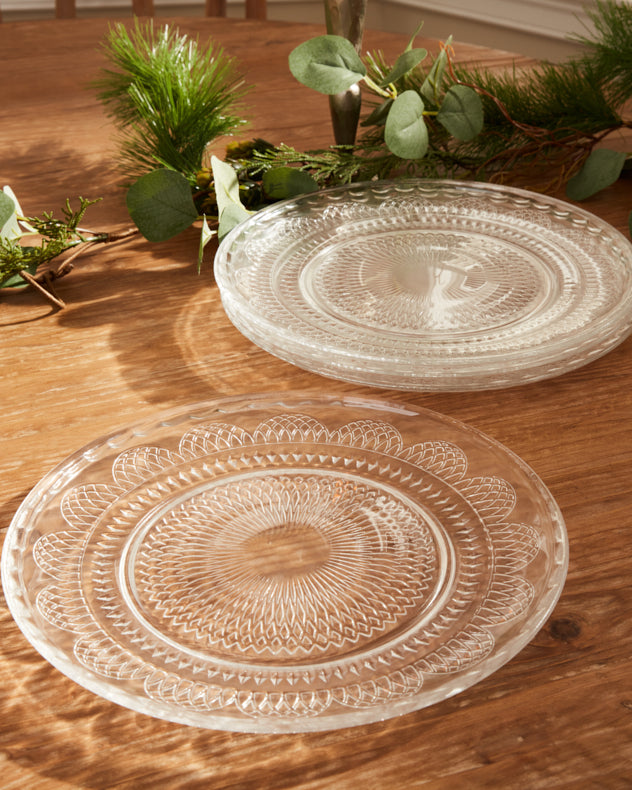 Parisian Glass Dinner Plates